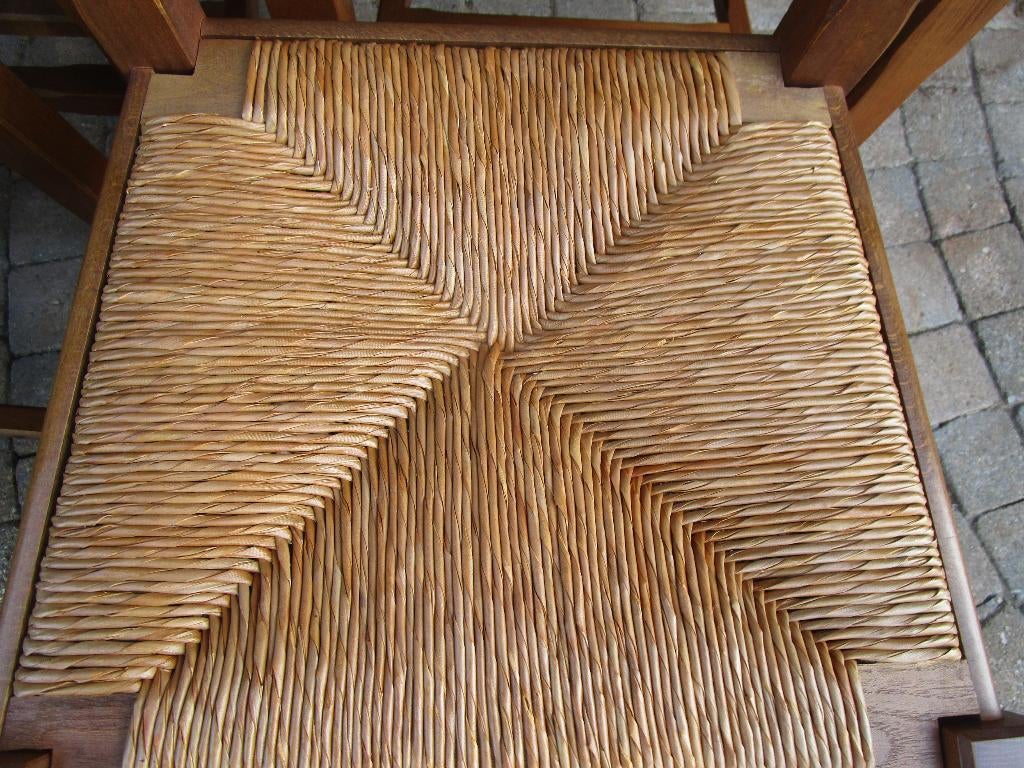 4 landelijke eiken stoelen, Ophalen