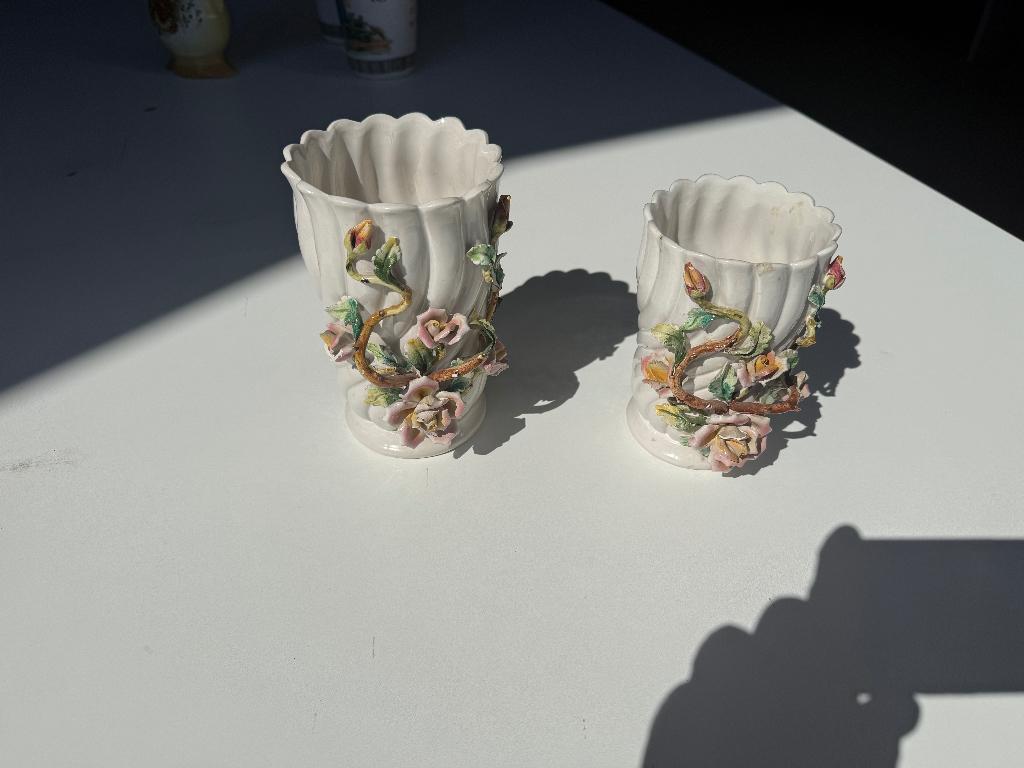 porselijnen vaasjes, Ophalen