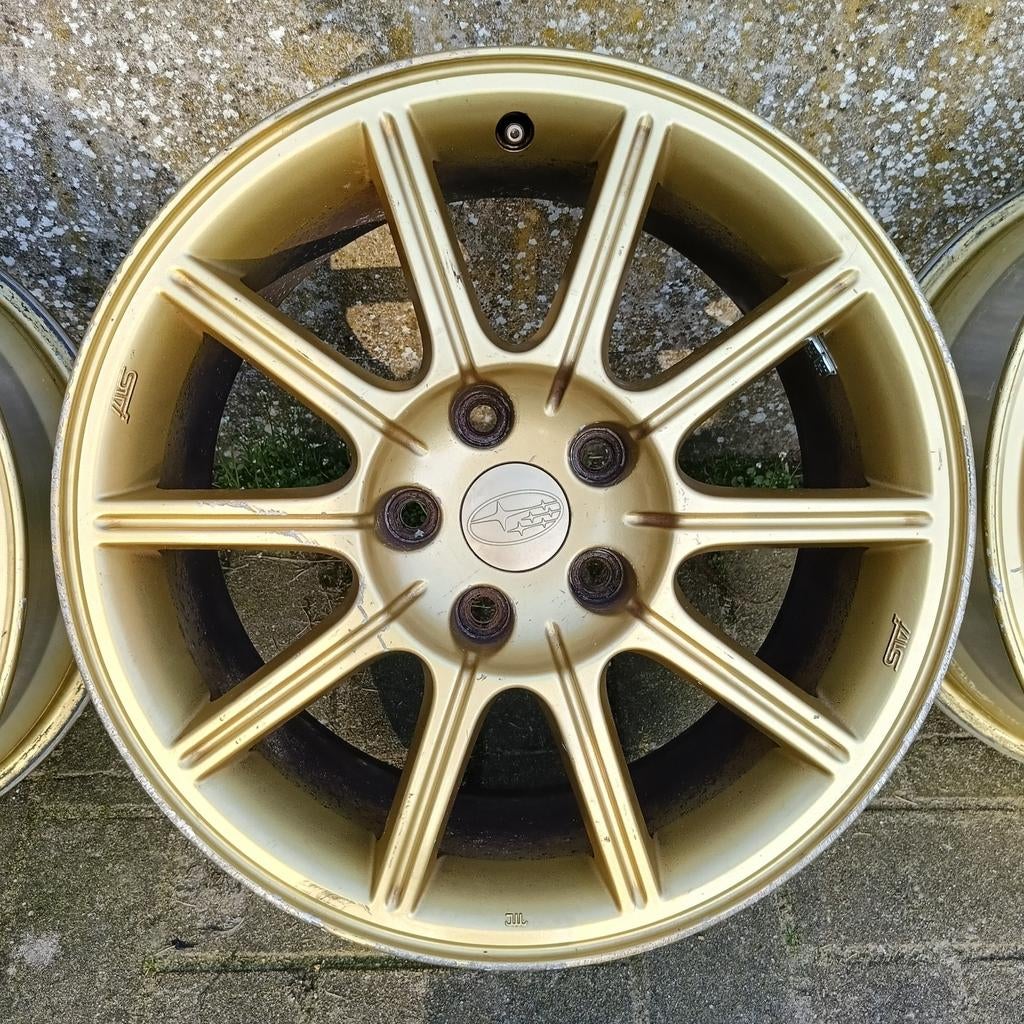 Enkei - Originele SUBARU STI VELGEN 5x114.3, Auto-onderdelen, Banden en Velgen, Velg(en), 17 inch, Personenwagen, Gebruikt, Ophalen