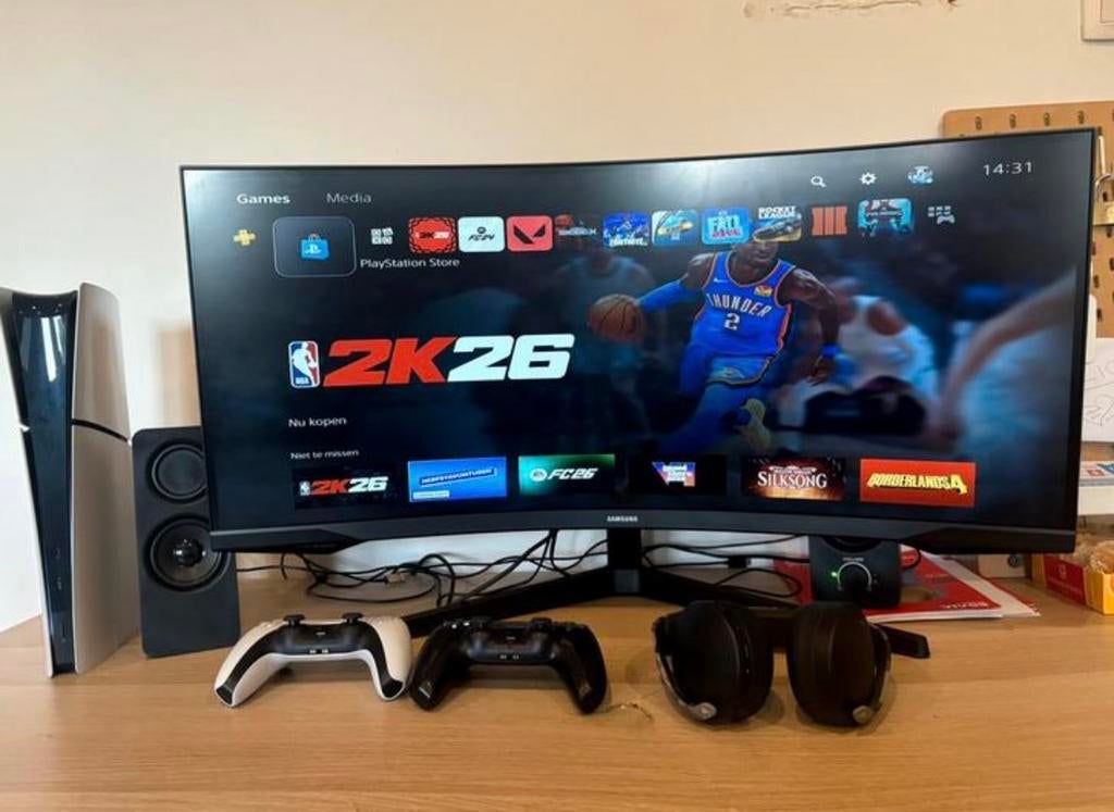 Samsung odyssey g5 34”, Enlèvement, Comme neuf