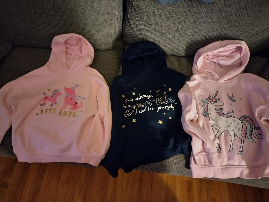 Lot de 3 sweat fille hivers automne 6-7ans, Enlèvement ou Envoi, Comme neuf