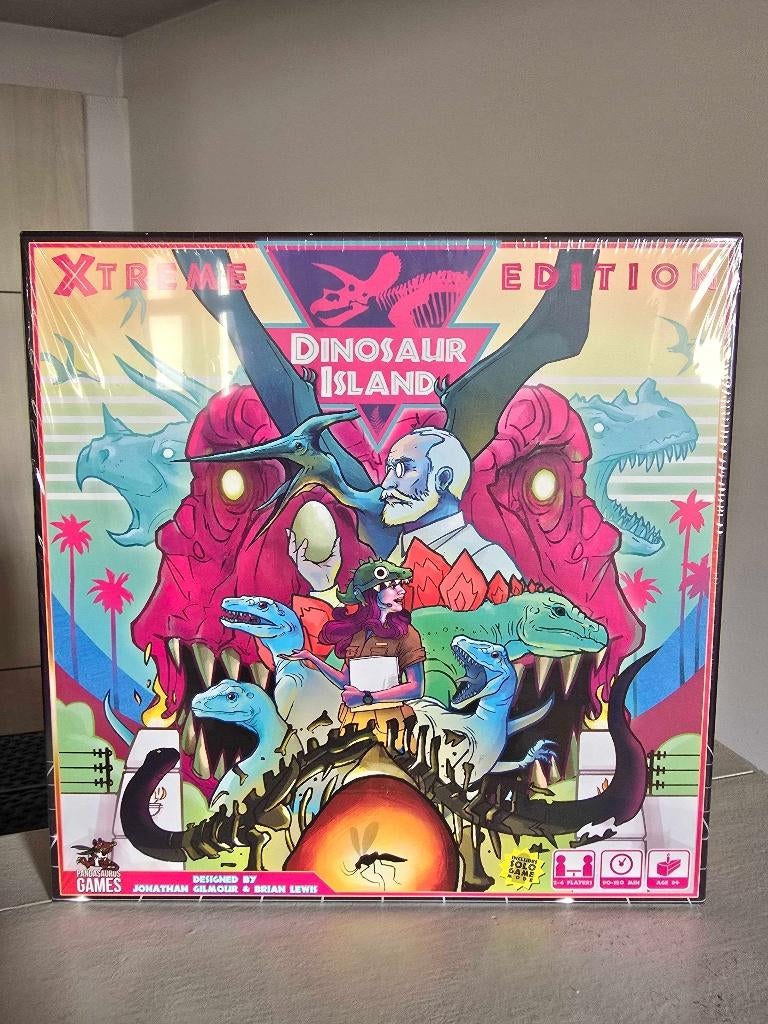 Dinosaur Island boardgame Xtreme + Expansions Kickstarter, Een of twee spelers, Ophalen of Verzenden, Nieuw, Pandasaurus Games