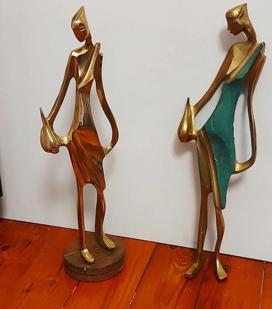 Hagenauer Werkstätte messing beelden, Antiek en Kunst, Antiek | Brons en Koper, Ophalen of Verzenden