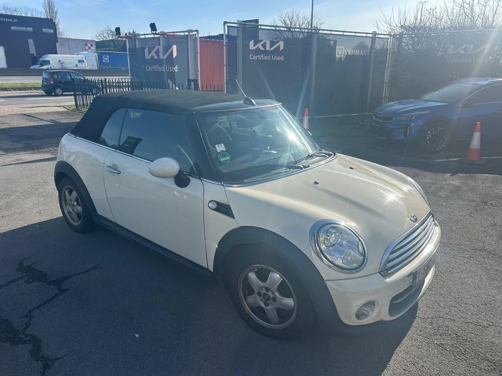 MINI Cooper D Cabrio 2012, Auto's, Voorwielaandrijving, Stof, Cabriolet, Wit