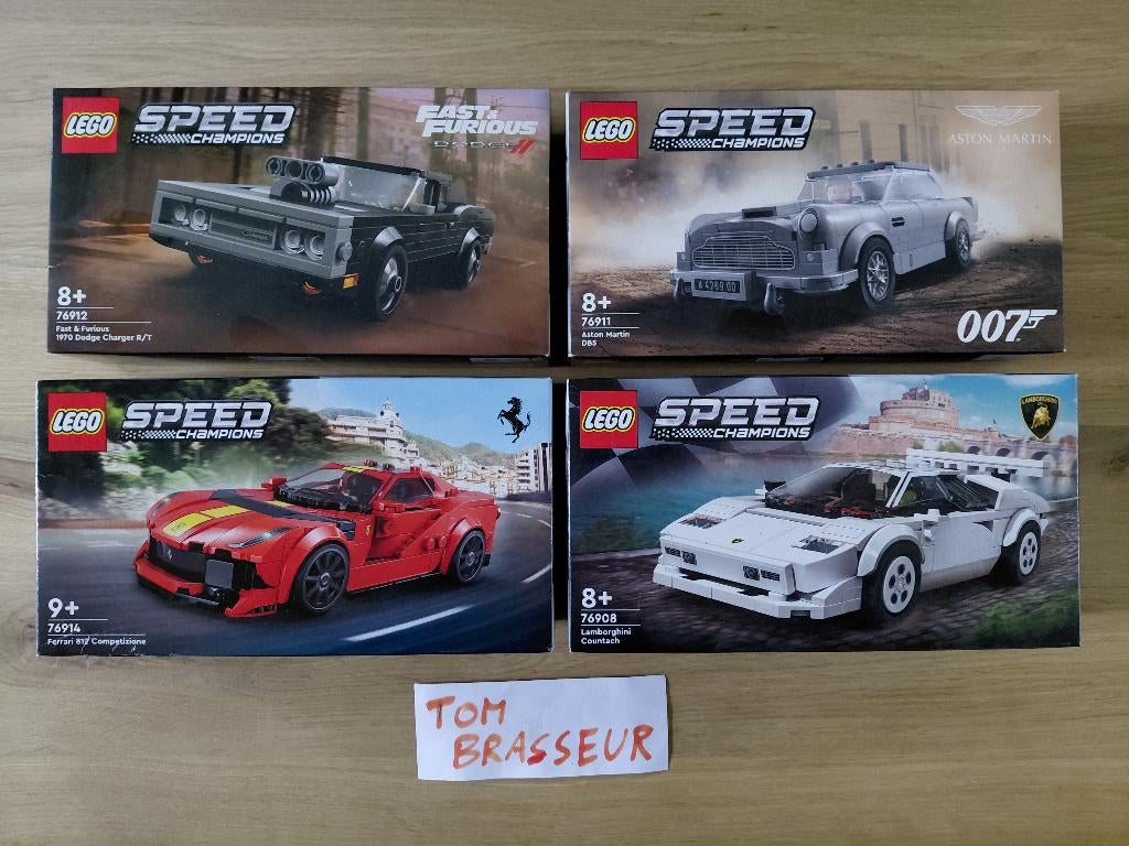 Lego Speed Champions - 76908, 76911, 76912, 76914, Ophalen of Verzenden, Nieuw, Complete set, Lego