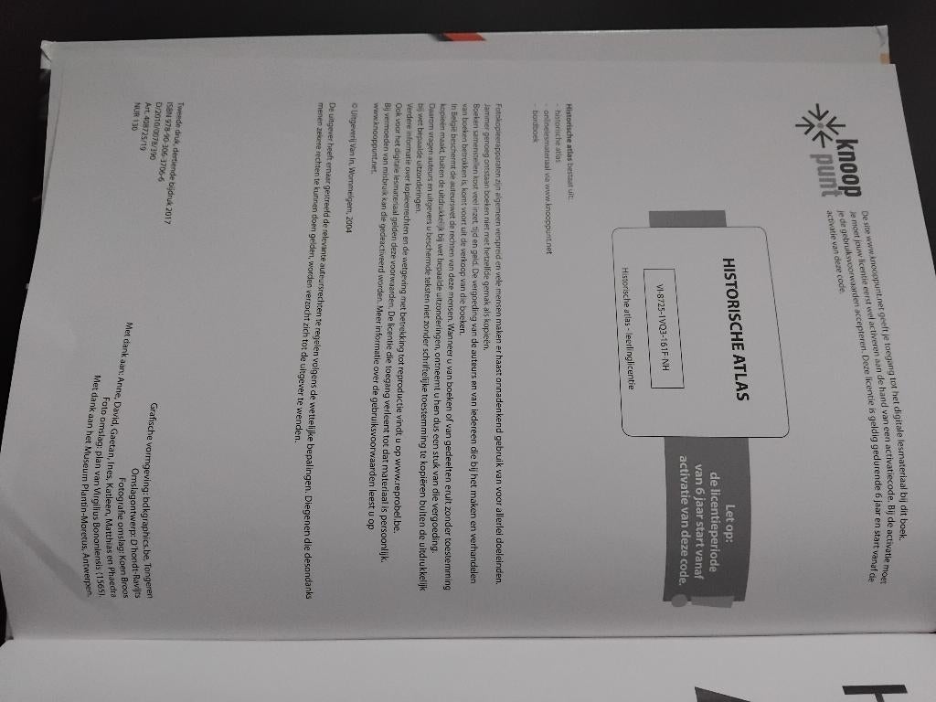 Historische atlas, Boeken, Schoolboeken, ASO, Geschiedenis, Van In, Ophalen