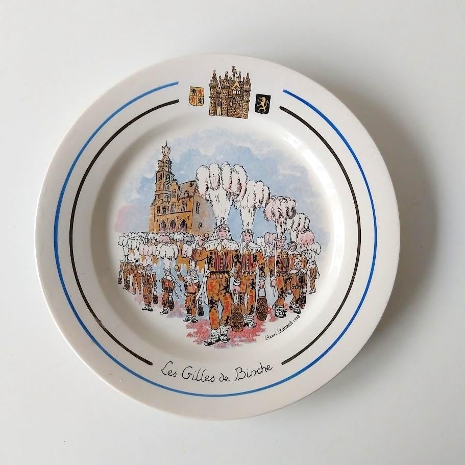 assiette "Gilles de Binche" Boch, Enlèvement ou Envoi