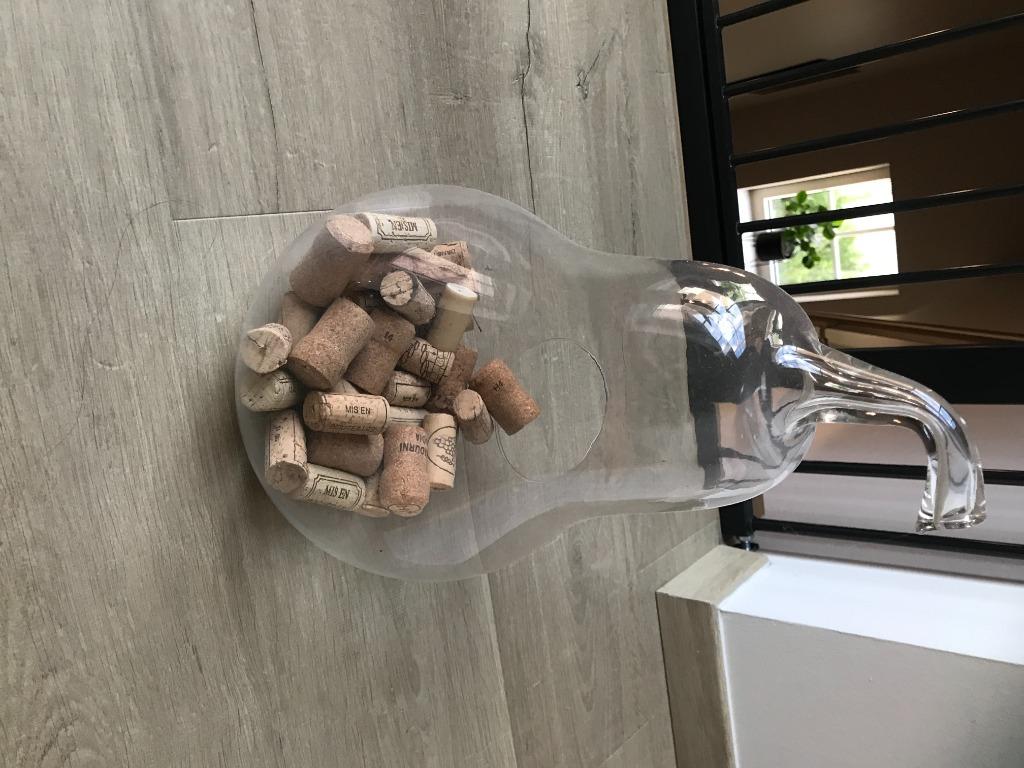 Decoratie glazen peer, Huis en Inrichting, Woonaccessoires | Schalen en Manden, Nieuw, Overige vormen, Glas, Ophalen of Verzenden