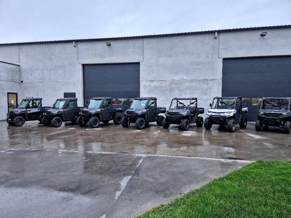Polaris Ranger 2026 modellen in stock, diesel en benzine.