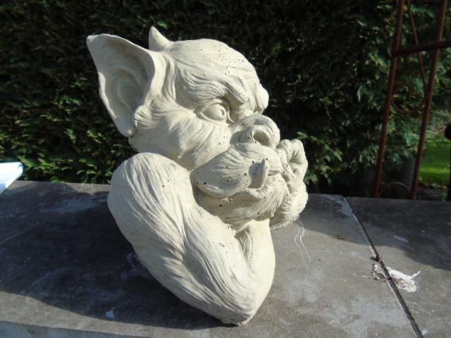 stenen waterspuwer, monsterbuste, Tuin en Terras, Ophalen of Verzenden, Nieuw