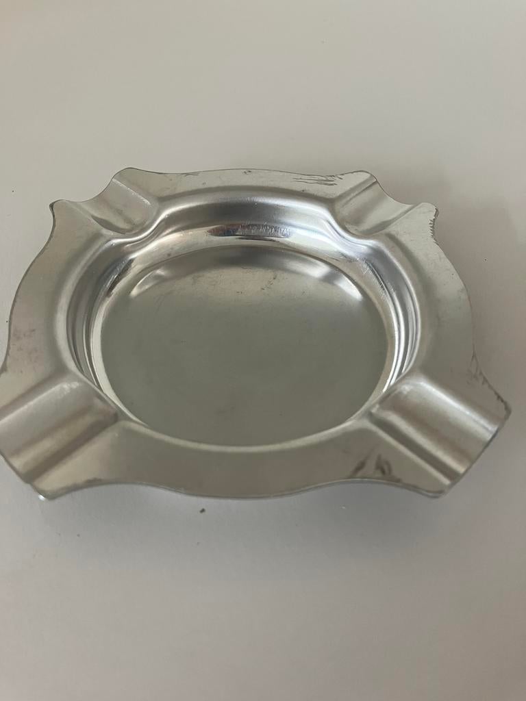 VINTAGE asbak INOX., Ophalen of Verzenden