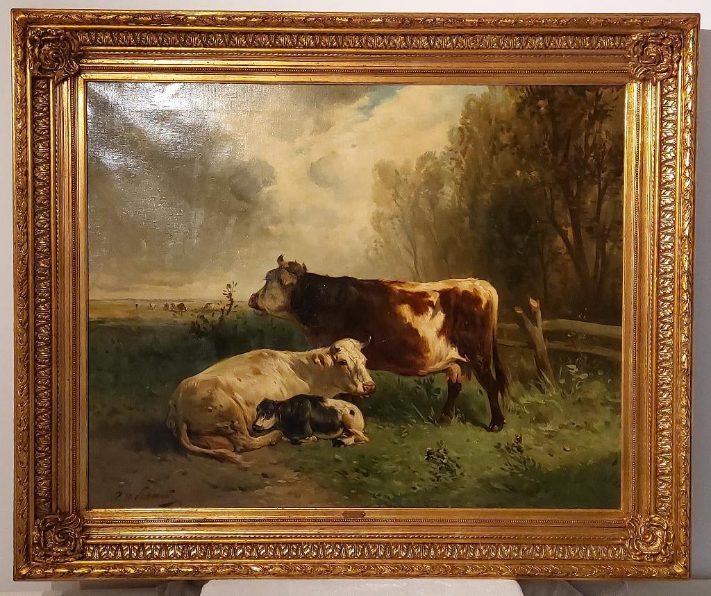 Antiek schilderij: Henry Schouten, Antiek en Kunst, Kunst | Schilderijen | Klassiek, Ophalen