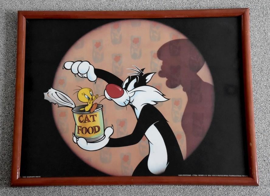 Tweety & Sylvester poster, Verzamelen, Ophalen of Verzenden, Overige figuren, Zo goed als nieuw, Plaatje of Poster