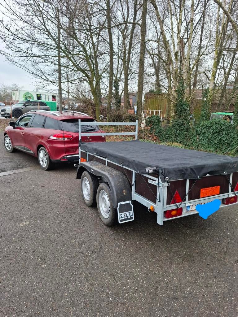 Remork 257 x132 dubbelas, Ophalen