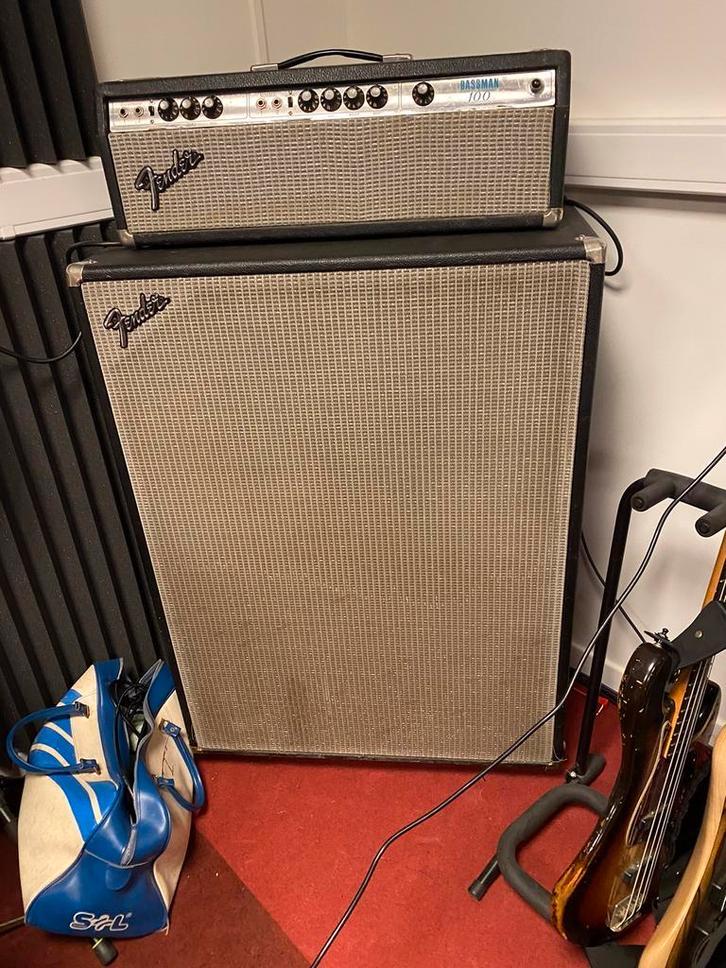 Fender Bassman 100 met Fender 4X12 cabinet, Muziek en Instrumenten, Ophalen, Gebruikt, Overige typen