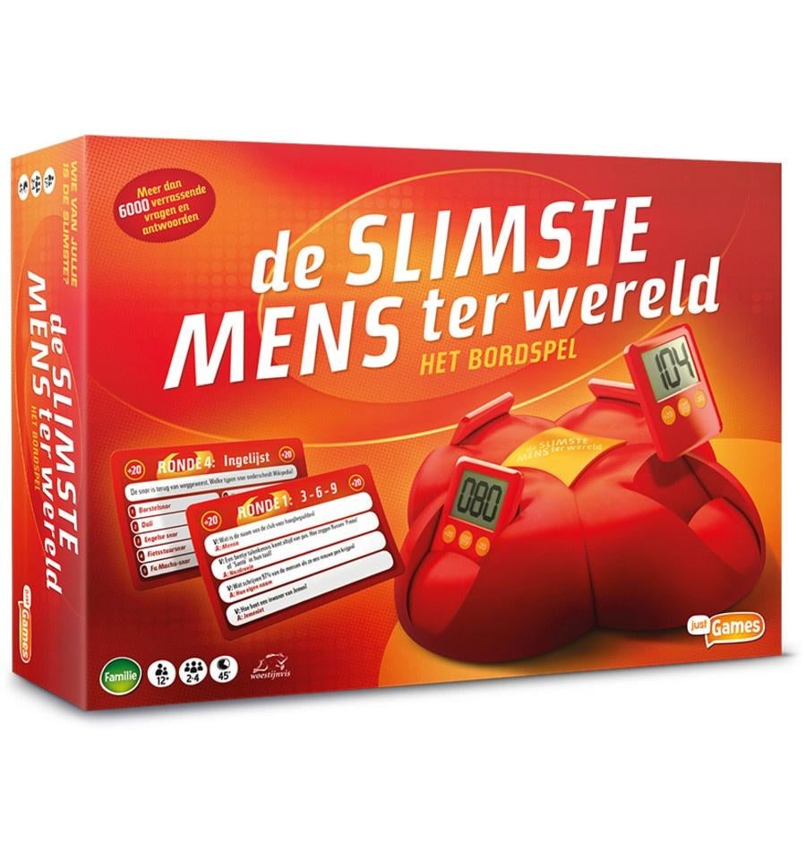 Spellen De slimste mens ter wereld, Trois ou quatre joueurs, Enlèvement, Neuf, Dust Games