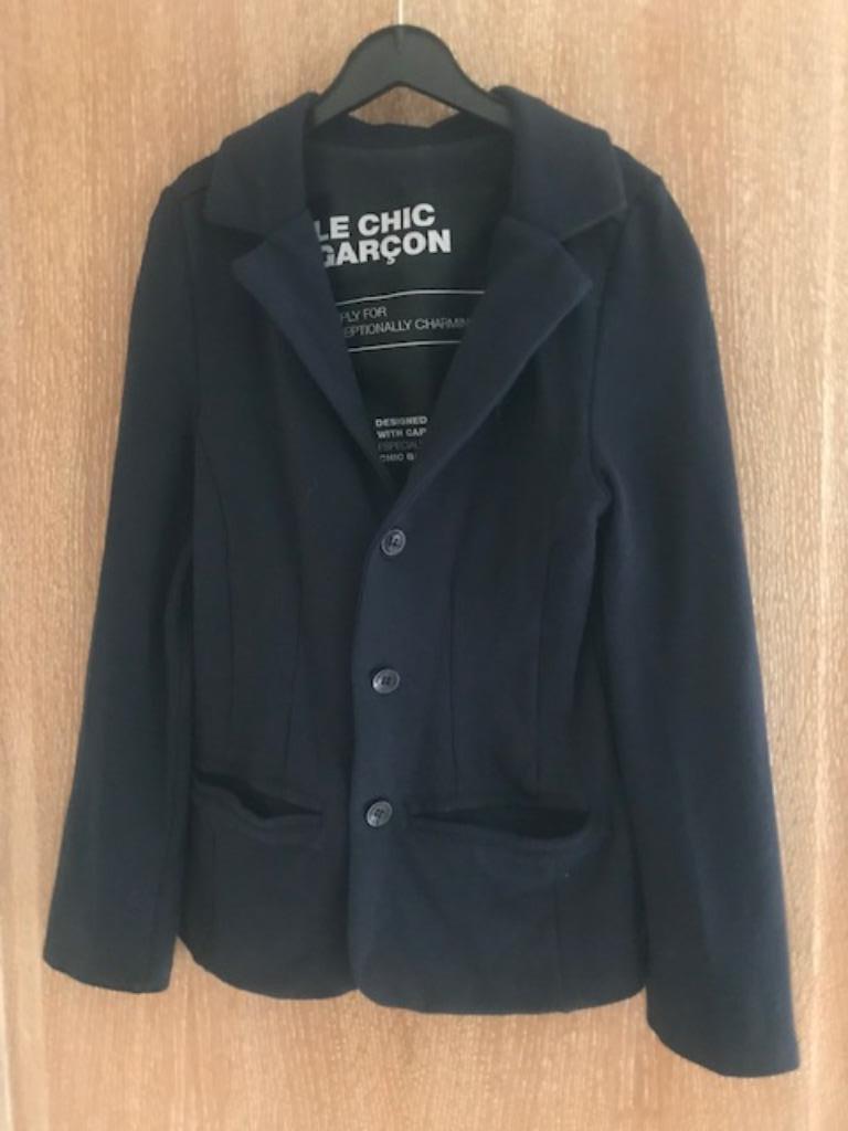 Donkerblauwe blazer LE CHIC GARçON - maat 128 (nr1818), Kinderen en Baby's, Ophalen of Verzenden, Zo goed als nieuw, Le Chic Garçon