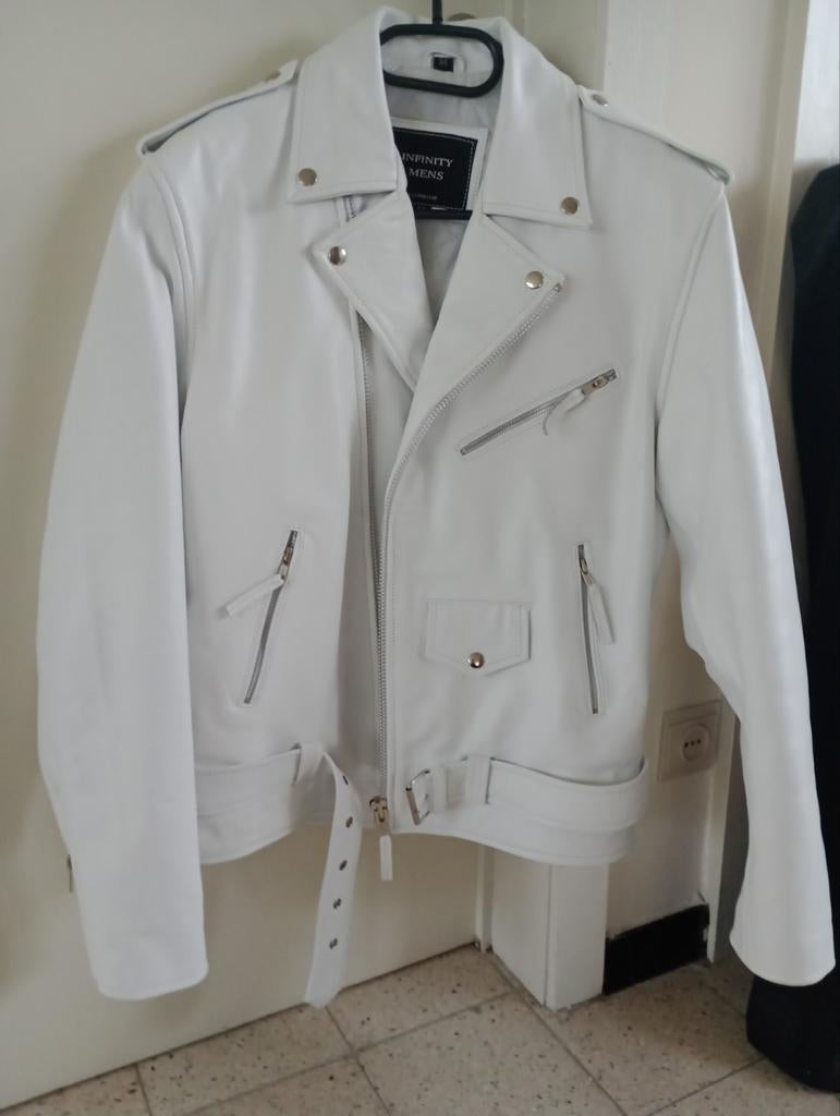 Lederen jas moto/perfecto jacket Medium, Motoren, Heren, Jas | leer, Ophalen of Verzenden, Nieuw zonder kaartje