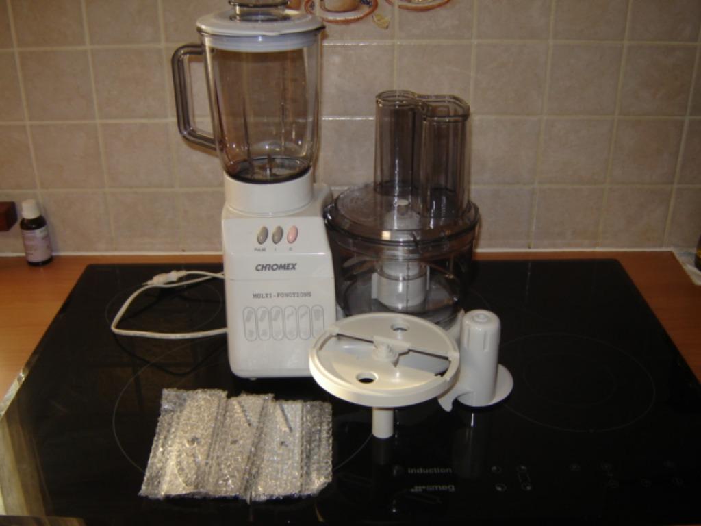 Robot multifonction Chromex, Electroménager, Mélangeurs de cuisine, 1 à 2 litres, Enlèvement ou Envoi, Neuf, 1 vitesse