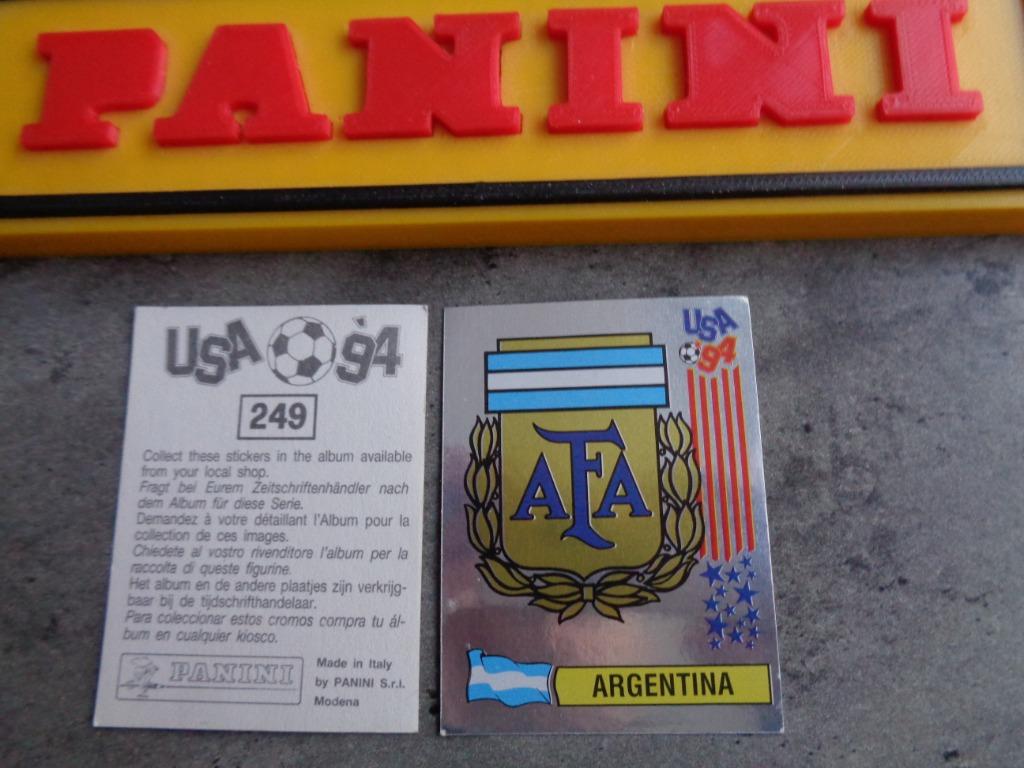 PANINI FOOTBALL AUTOCOLLANT COUPE DU MONDE 94 USA EMBLÈME DE, Enlèvement ou Envoi, Autocollant