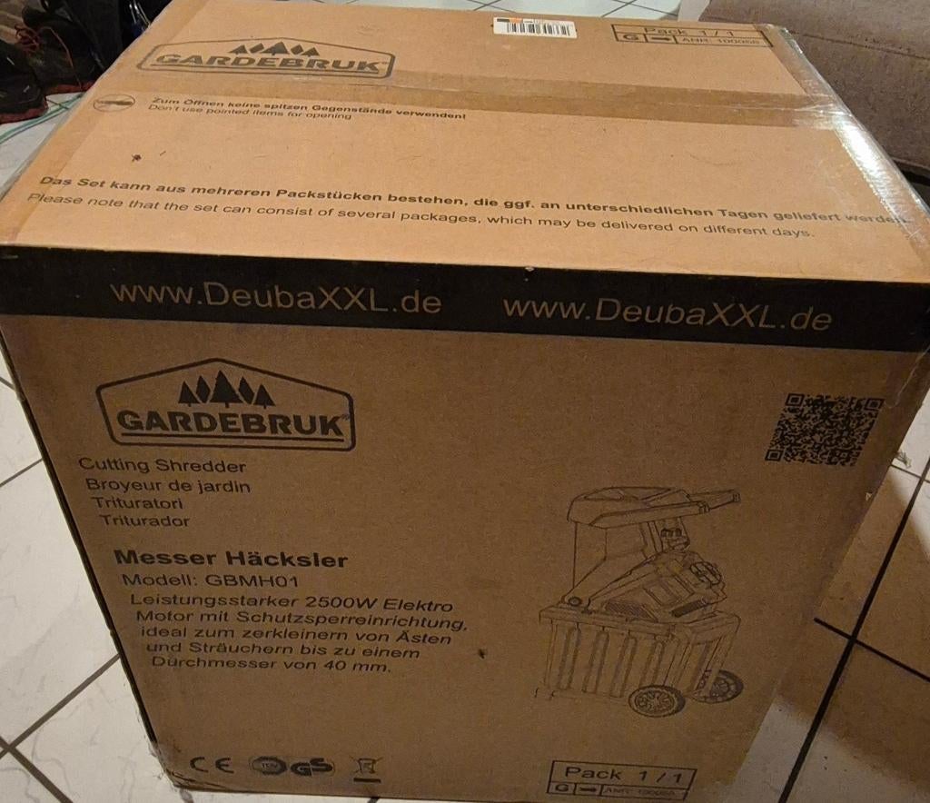 hakselaar (nieuw in doos), Tuin en Terras, Ophalen, Nieuw, Elektrisch, Met opvangbak