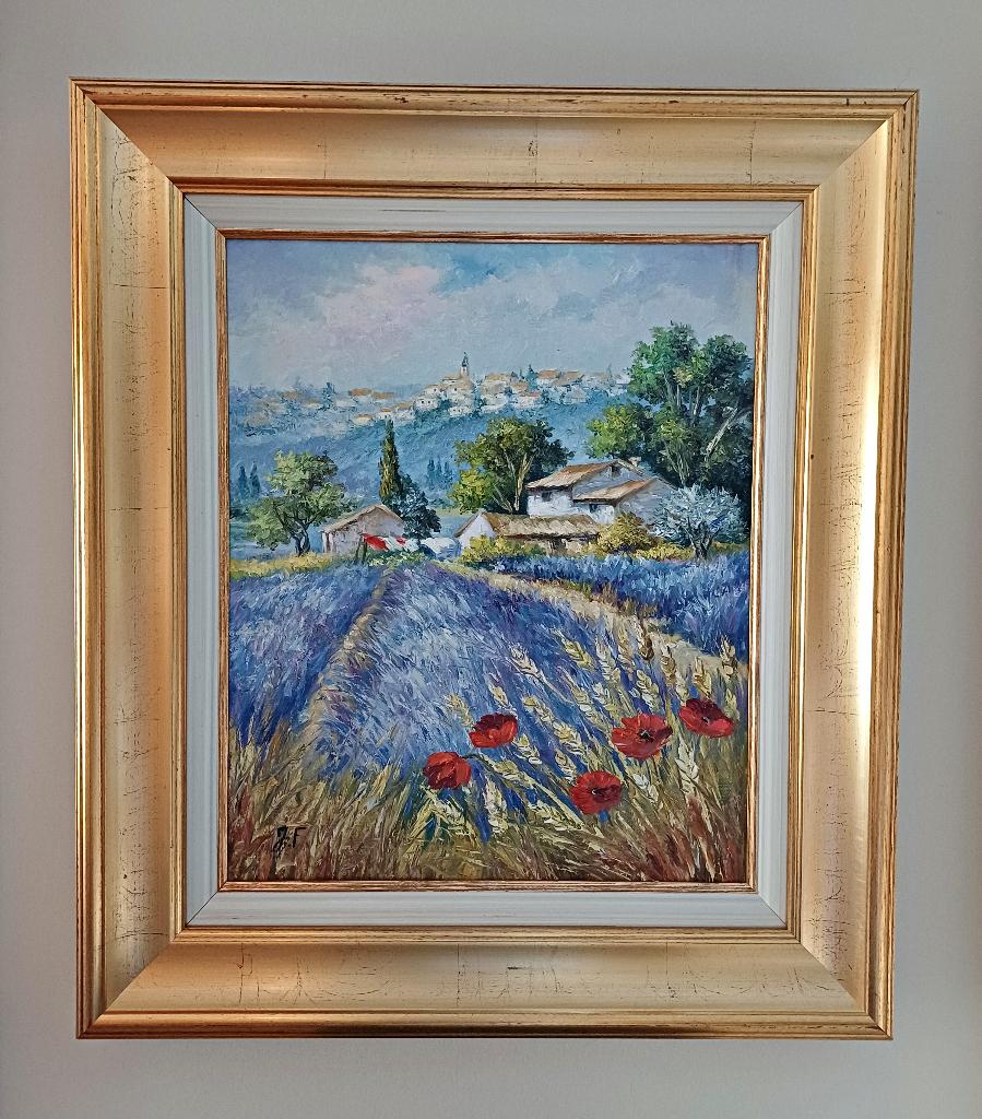 Peinture impressionniste de Jean-Baptiste FOURNIER lavande, Enlèvement