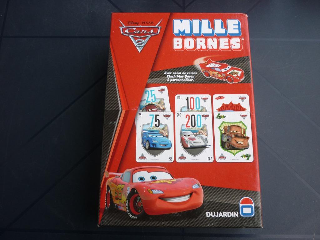 Jeu de société - Mille Bornes Cars 2 - Dujardin, Trois ou quatre joueurs, Enlèvement ou Envoi, Utilisé, Dujardin