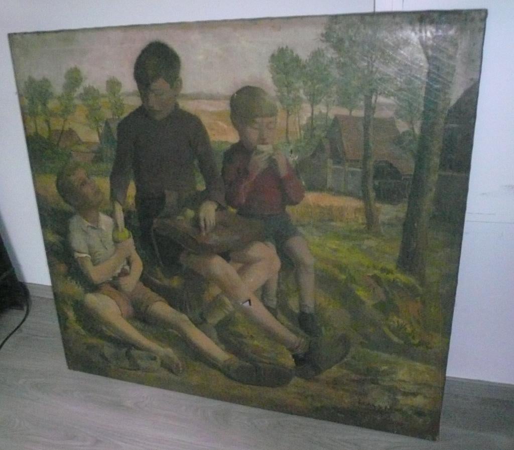 Henry Schouten Grand tableau, Antiquités & Art, Art | Peinture | Classique, Enlèvement