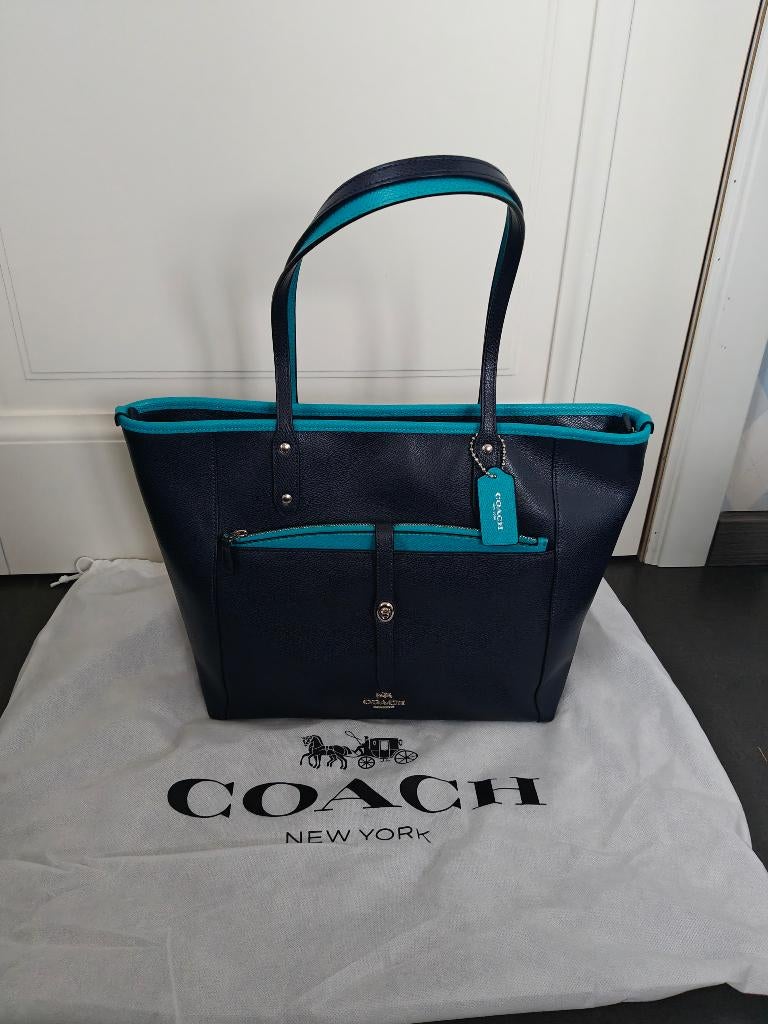 Nieuwe Coach Shopper Handtas, Handtassen en Accessoires, Tassen | Damestassen, Ophalen of Verzenden, Nieuw, Blauw, Handtas
