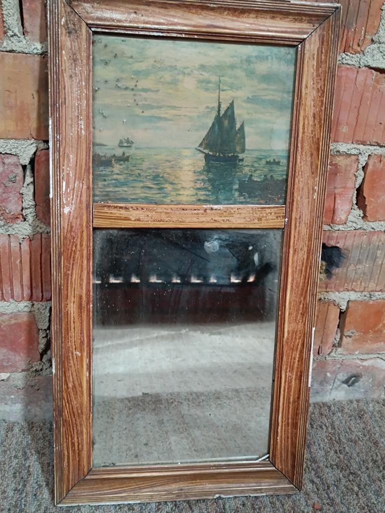 Beau miroir ancien, miroir de cheminée, Antiquités & Art, Enlèvement