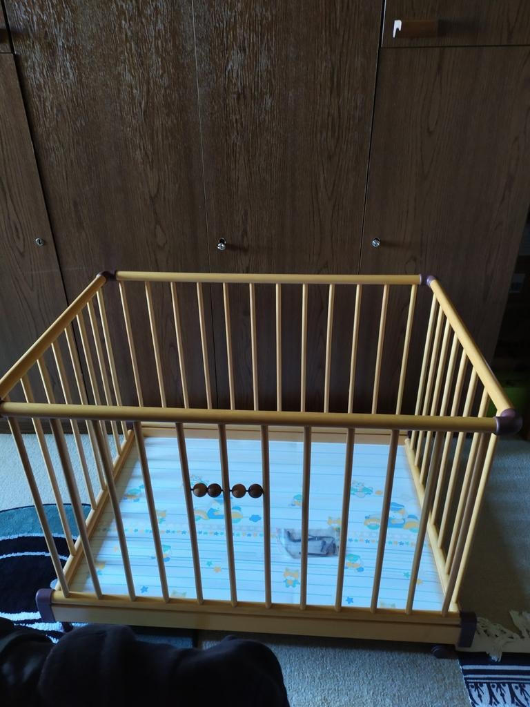 Parc/parc pour enfants GEUTHER pliable en hêtre naturel., Enfants & Bébés, Parcs, Enlèvement ou Envoi