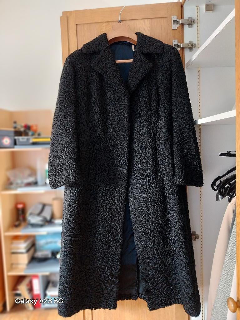 Manteaux astrakan, Enlèvement, Porté, Taille 42/44 (L), Noir