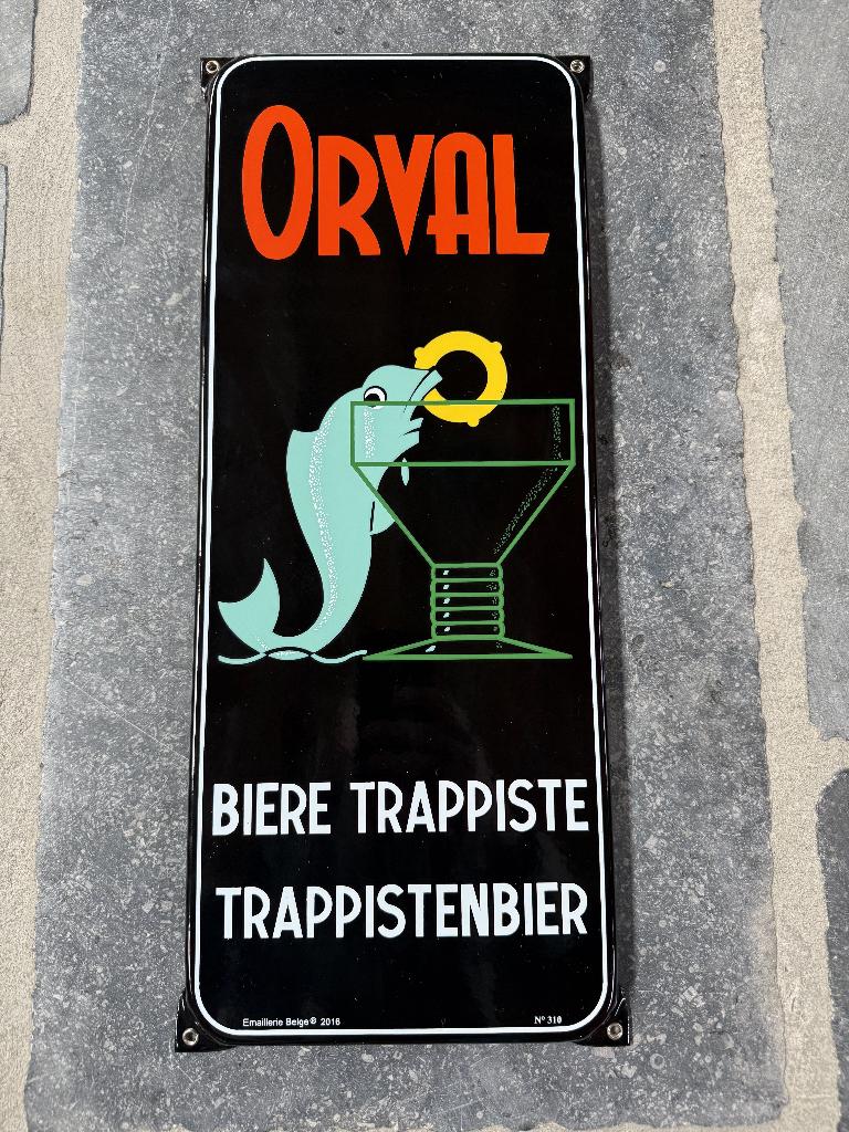 Emaille Bord Orval, Verzamelen, Ophalen of Verzenden, Overige typen