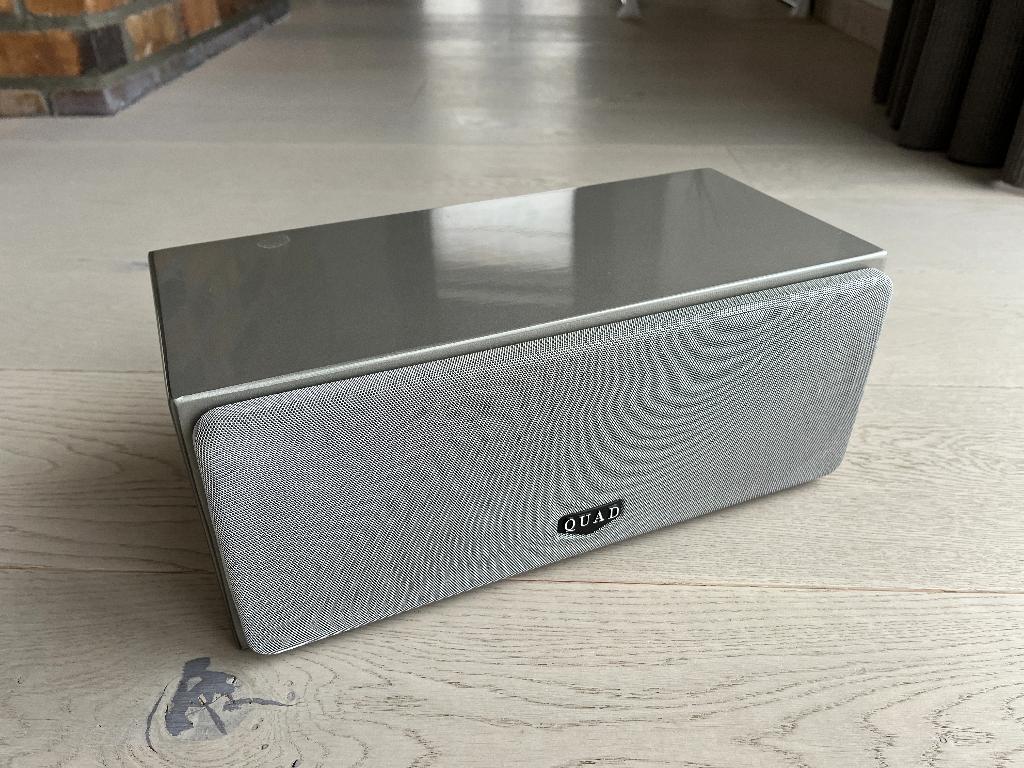 Quad L-ite Center (grijs), TV, Hi-fi & Vidéo, Enceintes, Utilisé, Haut-parleur central, Autres marques, Enlèvement ou Envoi