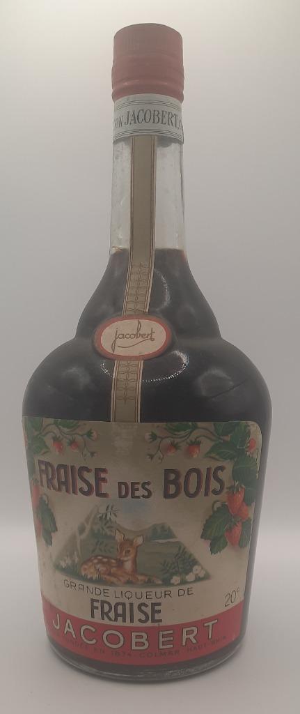 Fraise des Bois, liqueur de fraise, Jacobert, Colmar, Enlèvement ou Envoi, Pleine, Comme neuf, Autres types