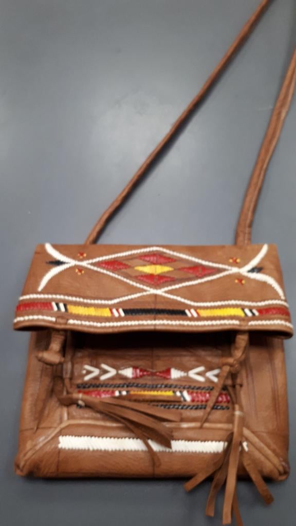 leder handtasje, Handtassen en Accessoires, Tassen | Damestassen, Ophalen, Gebruikt