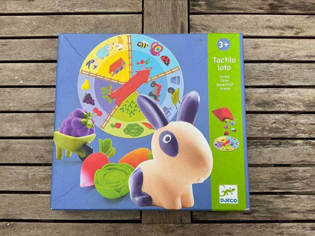 Tactilo Loto Ferme Djeco très bon état 3+, Enlèvement, Comme neuf
