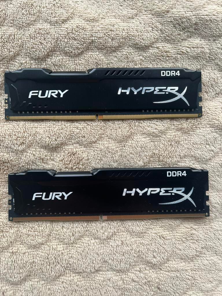 HyperX Fury 2 x 8GB (DDR4 2666MHz), Enlèvement ou Envoi, DDR4, Comme neuf, Desktop