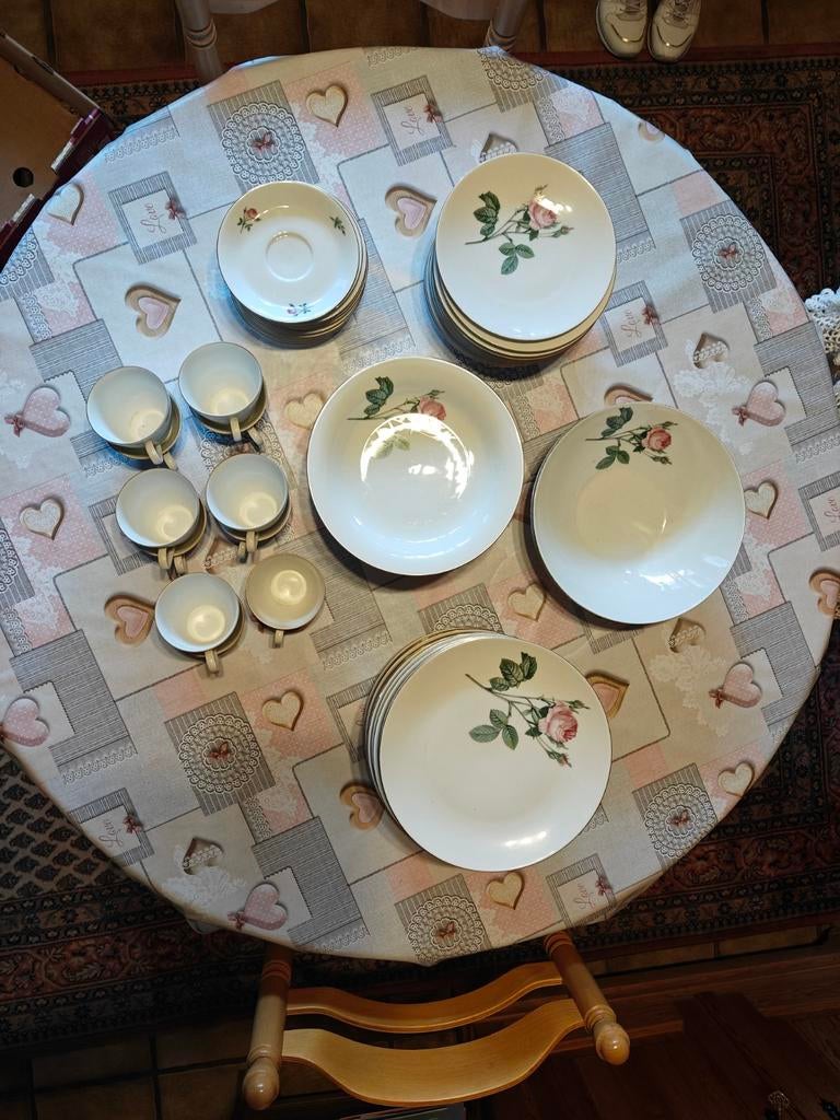 Vintage servies, Ophalen