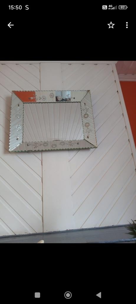 Spiegel, Verzenden, Zo goed als nieuw, Minder dan 100 cm, Rechthoekig