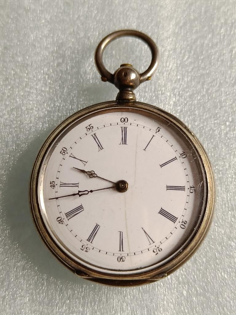 Montre de poche ancienne Cylindre 10 Rubis, Enlèvement ou Envoi, Montre de poche