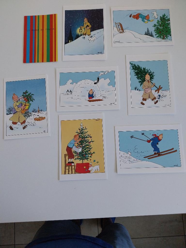 Kuifje wenskaarten, Ophalen, Kuifje, Nieuw, Plaatje, Poster of Sticker