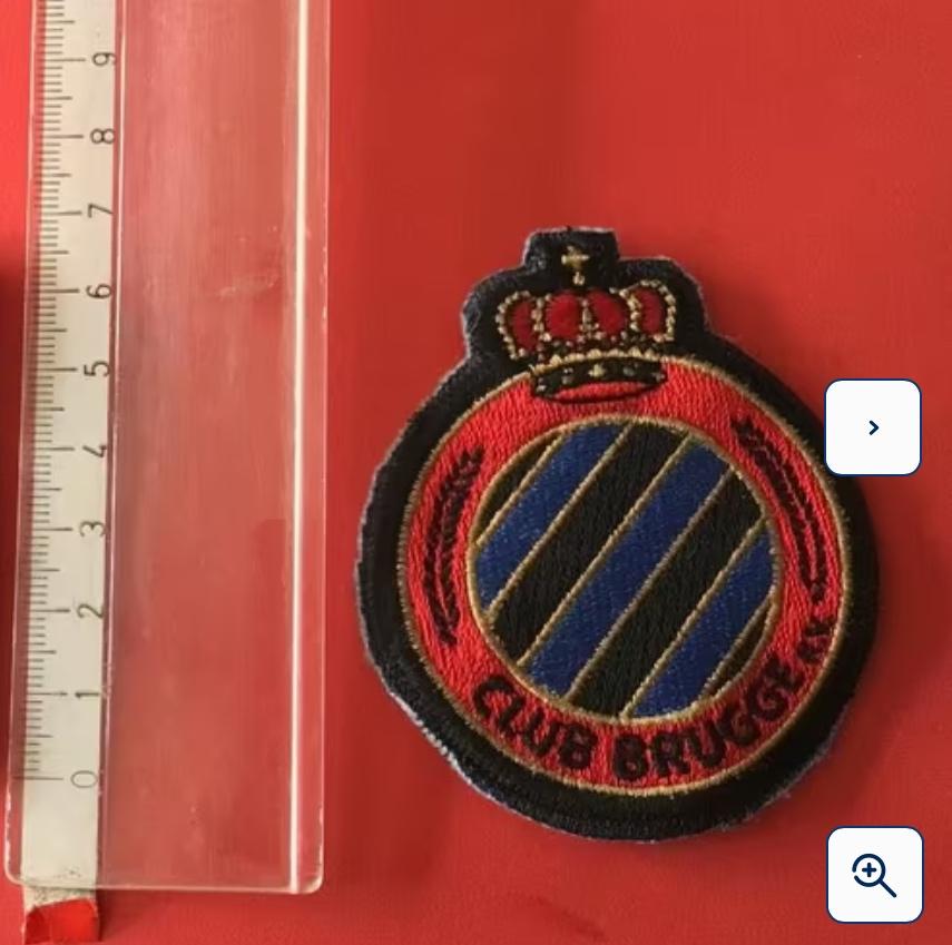 Voetbal club patches Brugge en Genk, Sport en Fitness, Voetbal, Ophalen of Verzenden