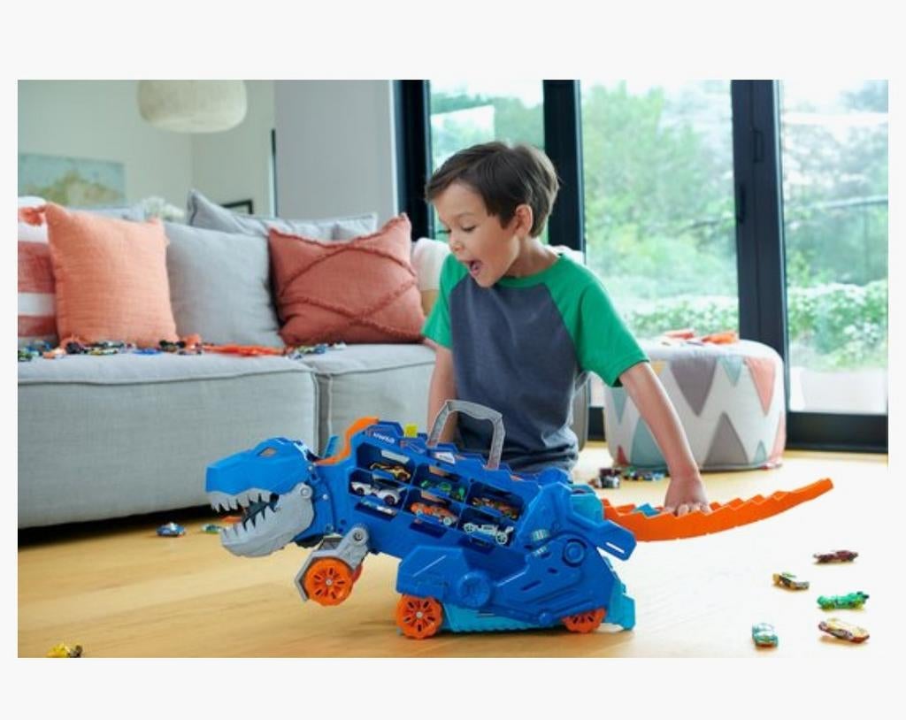 Hot Wheels City ultieme Dino Hauler vrachtwagen, Enlèvement, Comme neuf