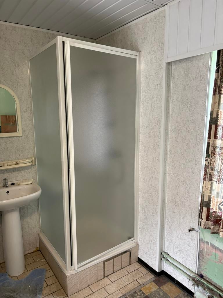 Douchecabine + douchebak 80x80cm 185cm hoog, Huis en Inrichting, Ophalen, Zo goed als nieuw