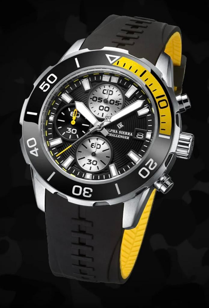 ALPHA SIERRA CHALLENGER SPORTS CHRONO VAUT429€ ! NOUVEAU !, Bijoux, Sacs & Beauté, Enlèvement ou Envoi, Neuf