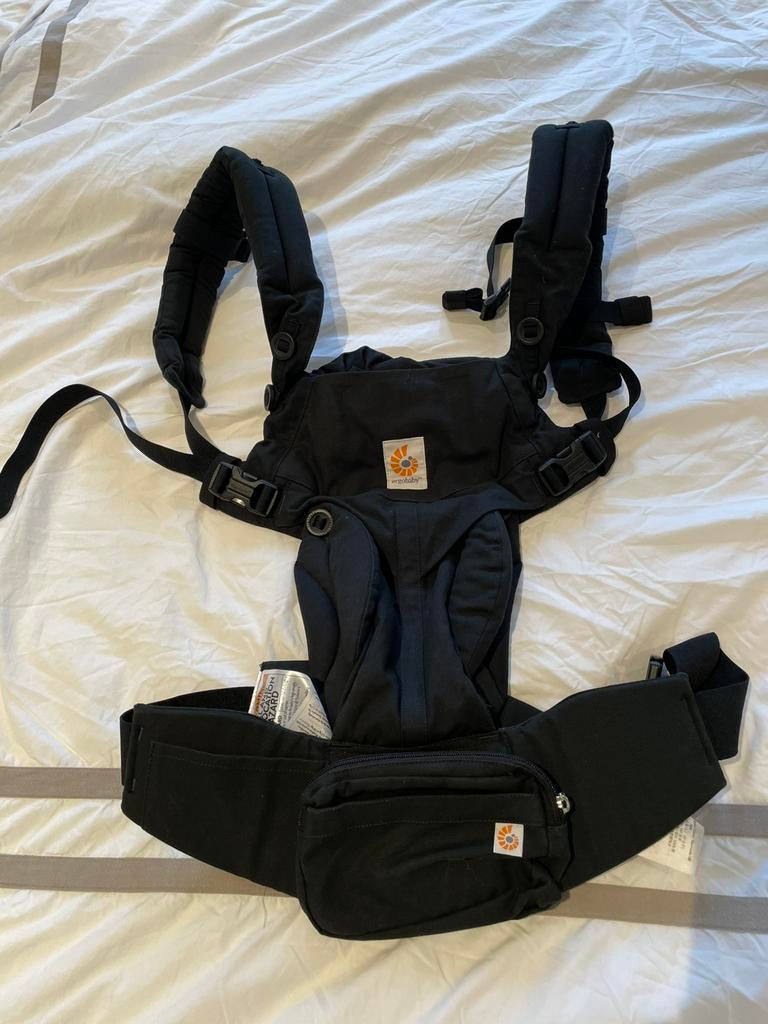 Nieuwe Ergobaby draagzak Omni 360 - zwart, Kinderen en Baby's, Babydragers en Draagdoeken, Zo goed als nieuw, Buik, Rug of Zij