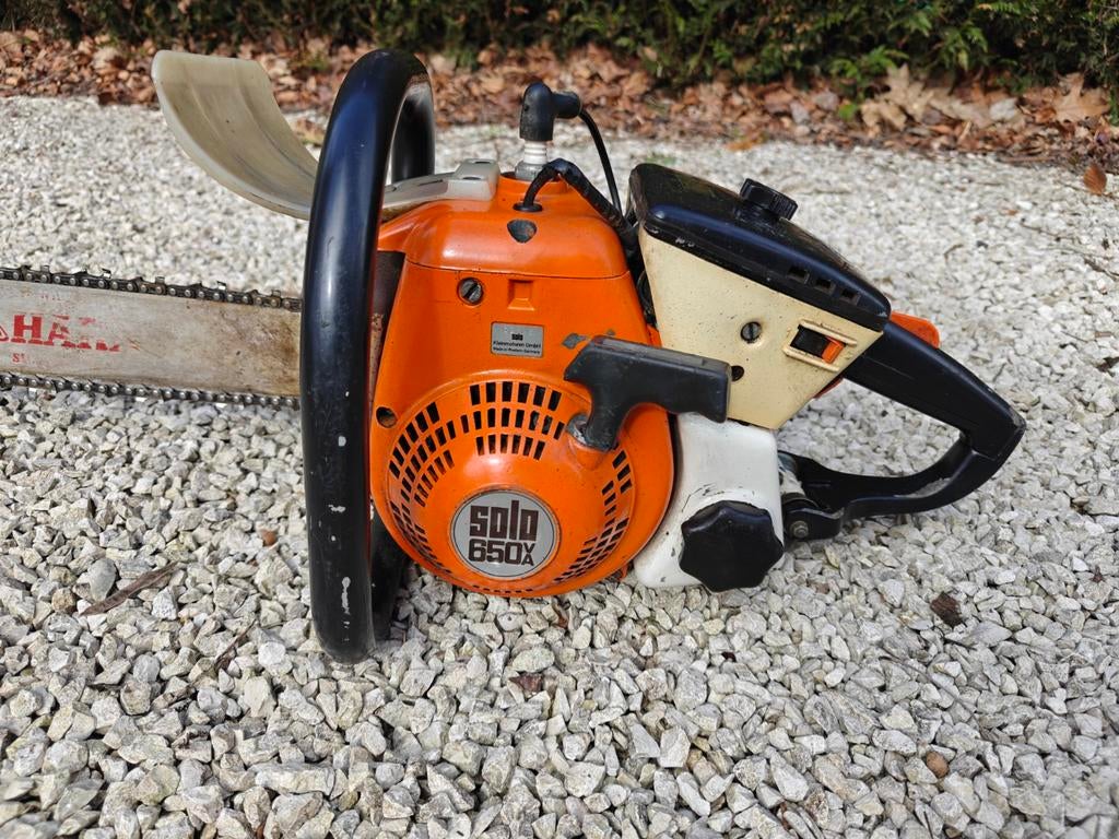 Solo 650X oldtimer kettingzaag, Enlèvement