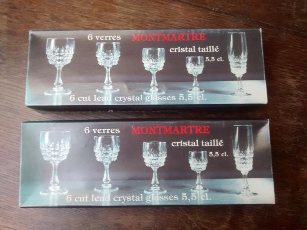 2 x 6 verres Cristal d'Arques, Enlèvement