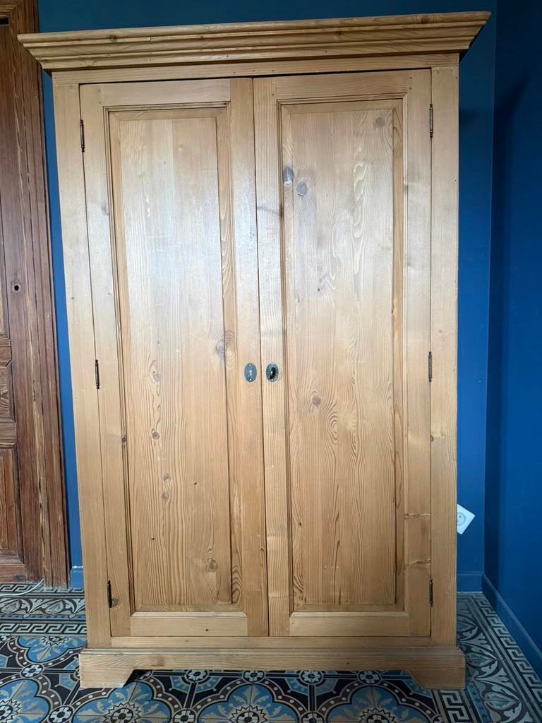 Lingère en pin, Maison & Meubles, 25 à 50 cm, Avec porte(s), 100 à 150 cm, Utilisé